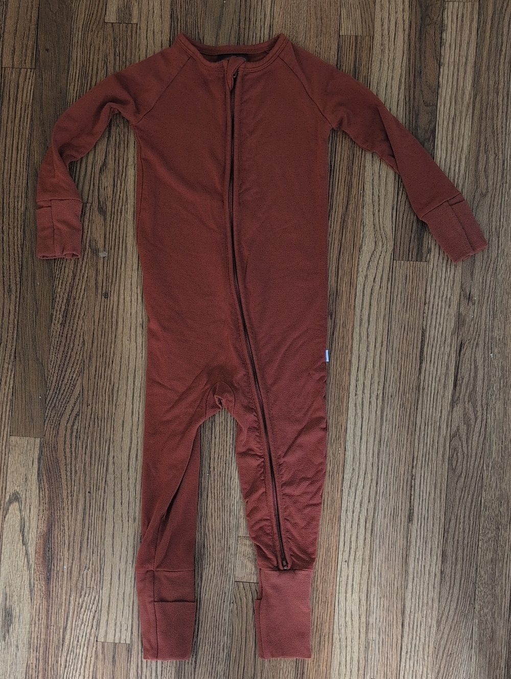 Little Sleepies Rust Red One-Piece Footie